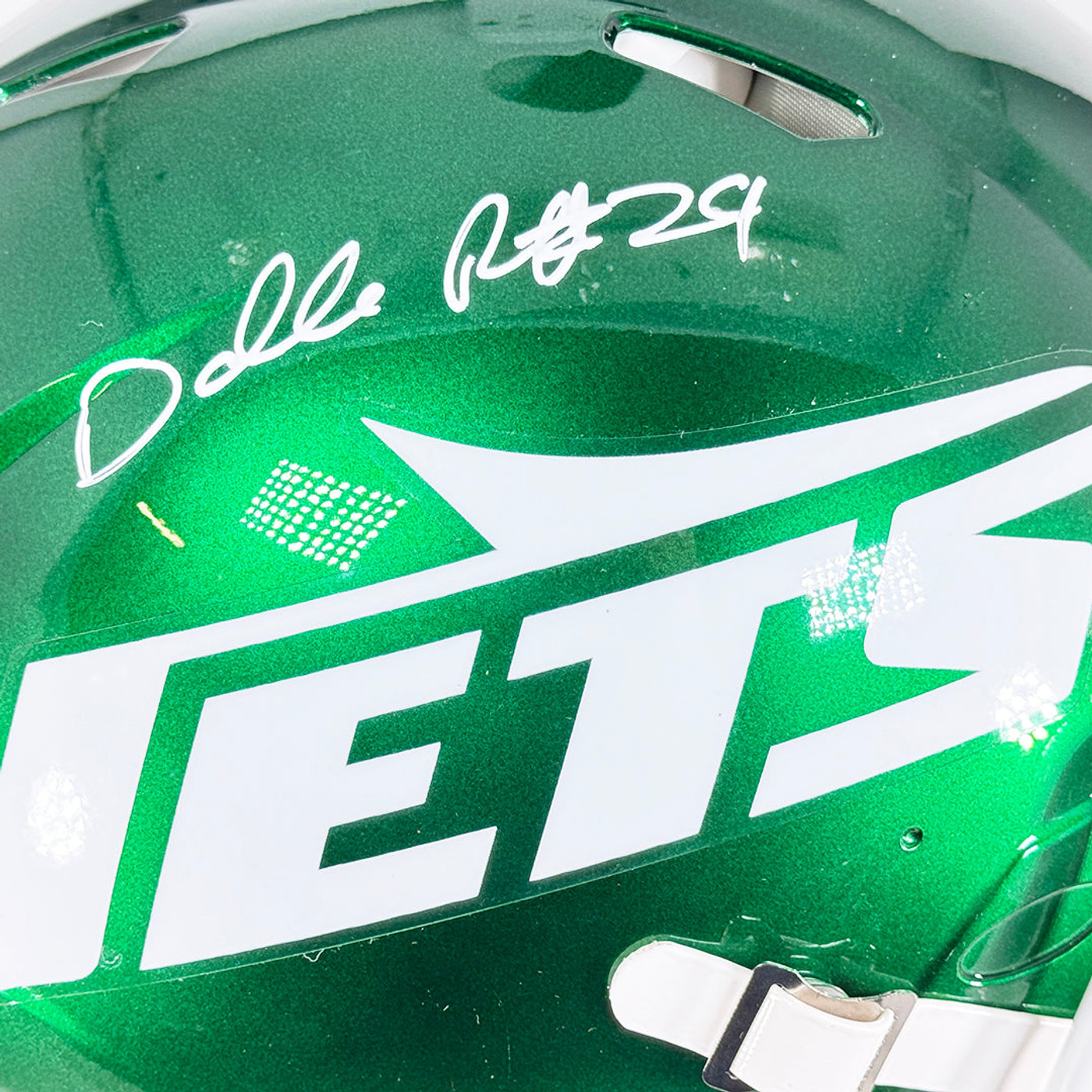 Darrelle Revis Signed New York Jets Authentic Speed Full-Size Football Helmet (Beckett)