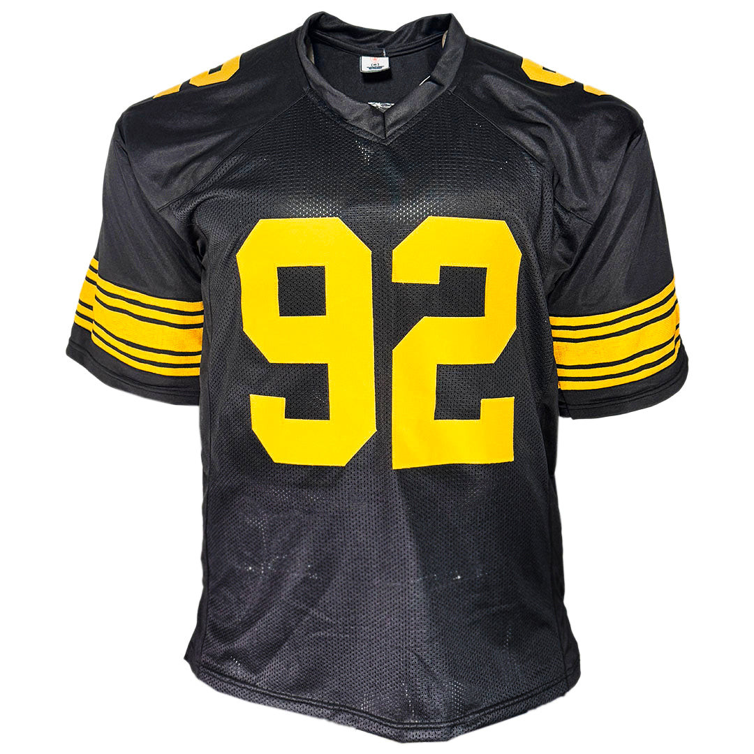 James Harrison Signed Pittsburgh Color Rush Football Jersey (JSA) -