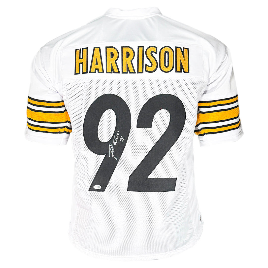 James Harrison Signed Pittsburgh White Football Jersey (JSA) -