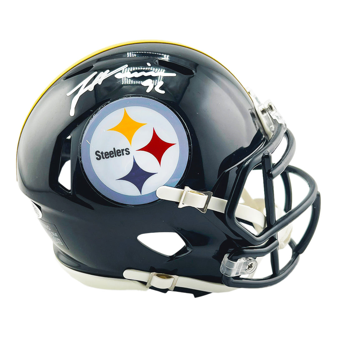 James Harrison Signed Pittsburgh Steelers Speed Mini Football