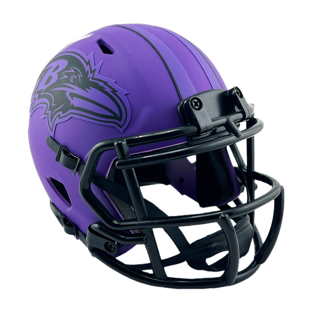 Zay Flowers Signed Baltimore Ravens Rave Mini Football Helmet (Beckett)