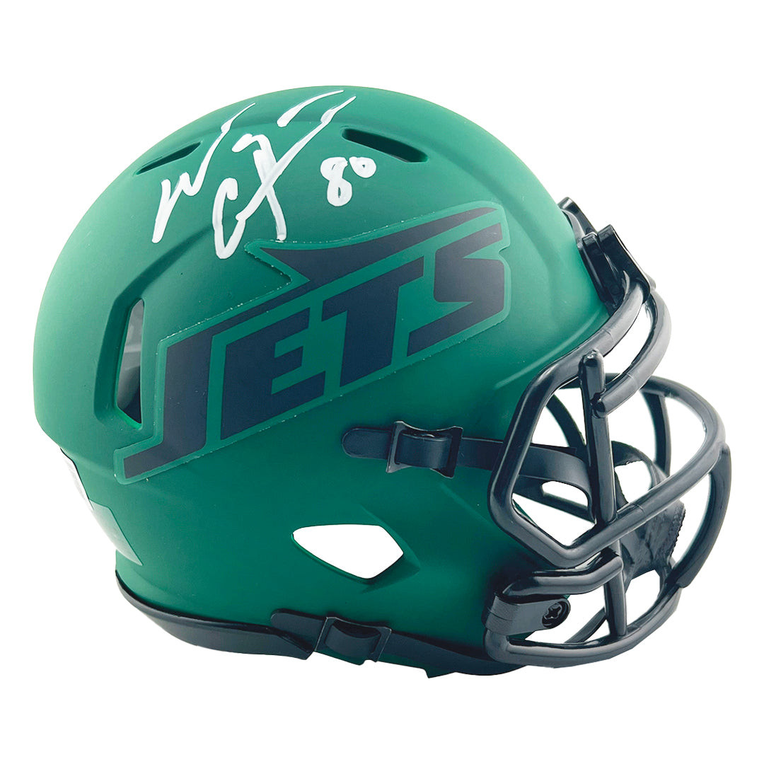 Wayne Chrebet Signed New York Jets Rave Mini Football Helmet