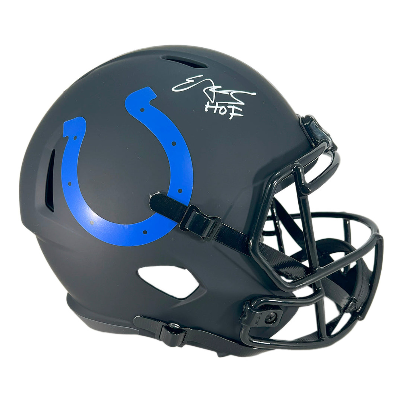 Edgerrin James Signed Indianapolis Colts Eclipse Full-Size Replica Football Helmet (JSA)