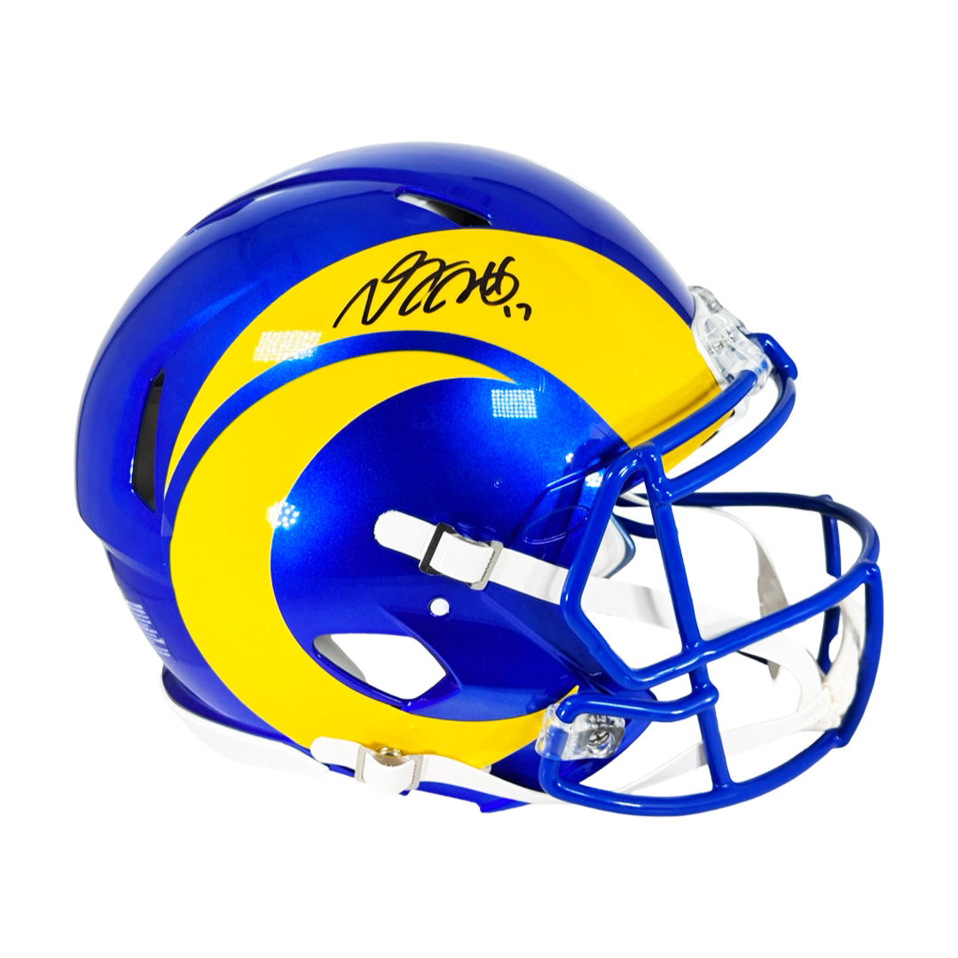 Davante Adams Signed Los Angeles Rams Authentic 2020 Speed Full-Size Football Helmet (JSA)