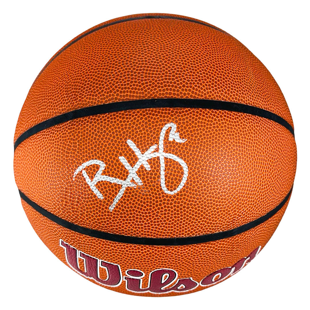 Ron Harper Signed Cleveland Cavaliers Wilson NBA Team Logo