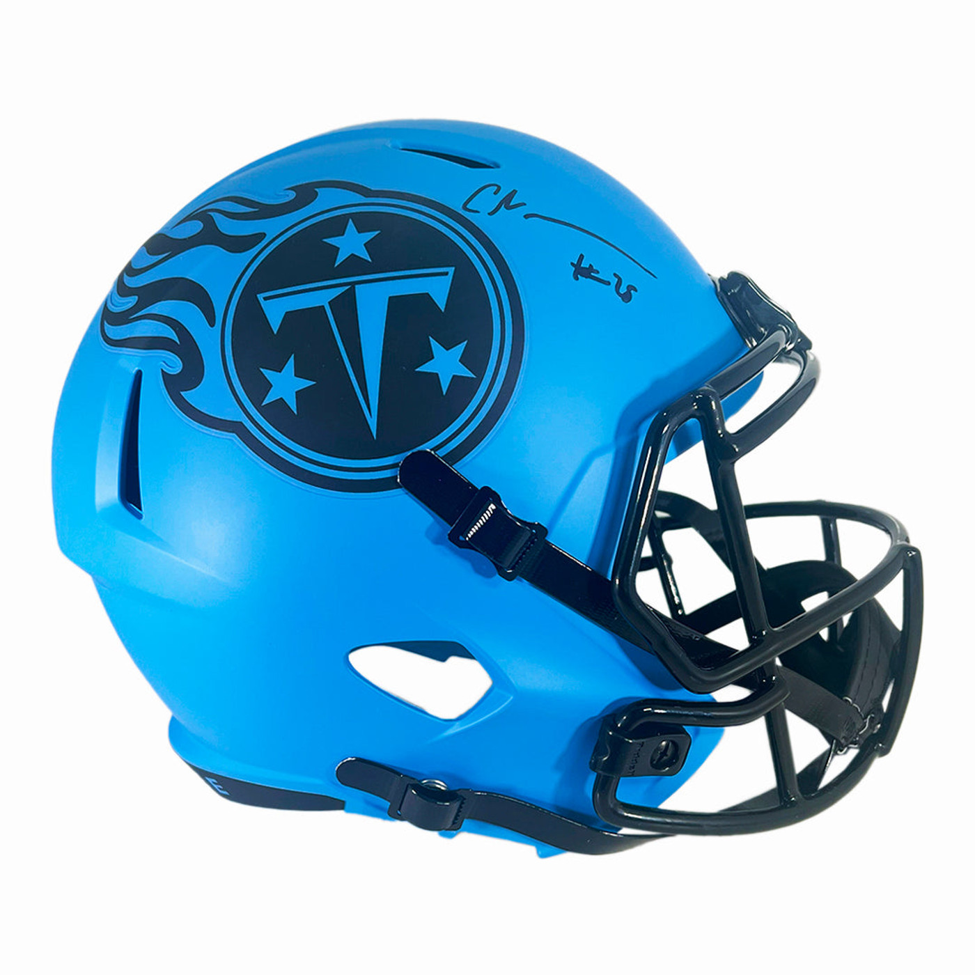 Chris Johnson Signed Tennessee Titans Rave Full-Size Replica Football Helmet (Beckett)