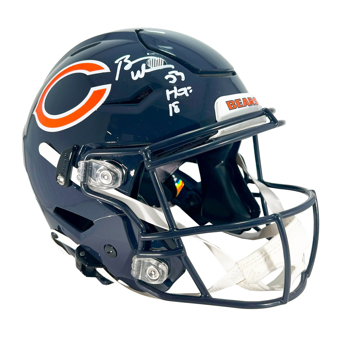 Brian Urlacher Signed HOF 18 Inscription Chicago Bears Authentic SpeedFlex Full-Size Football Helmet (Beckett)