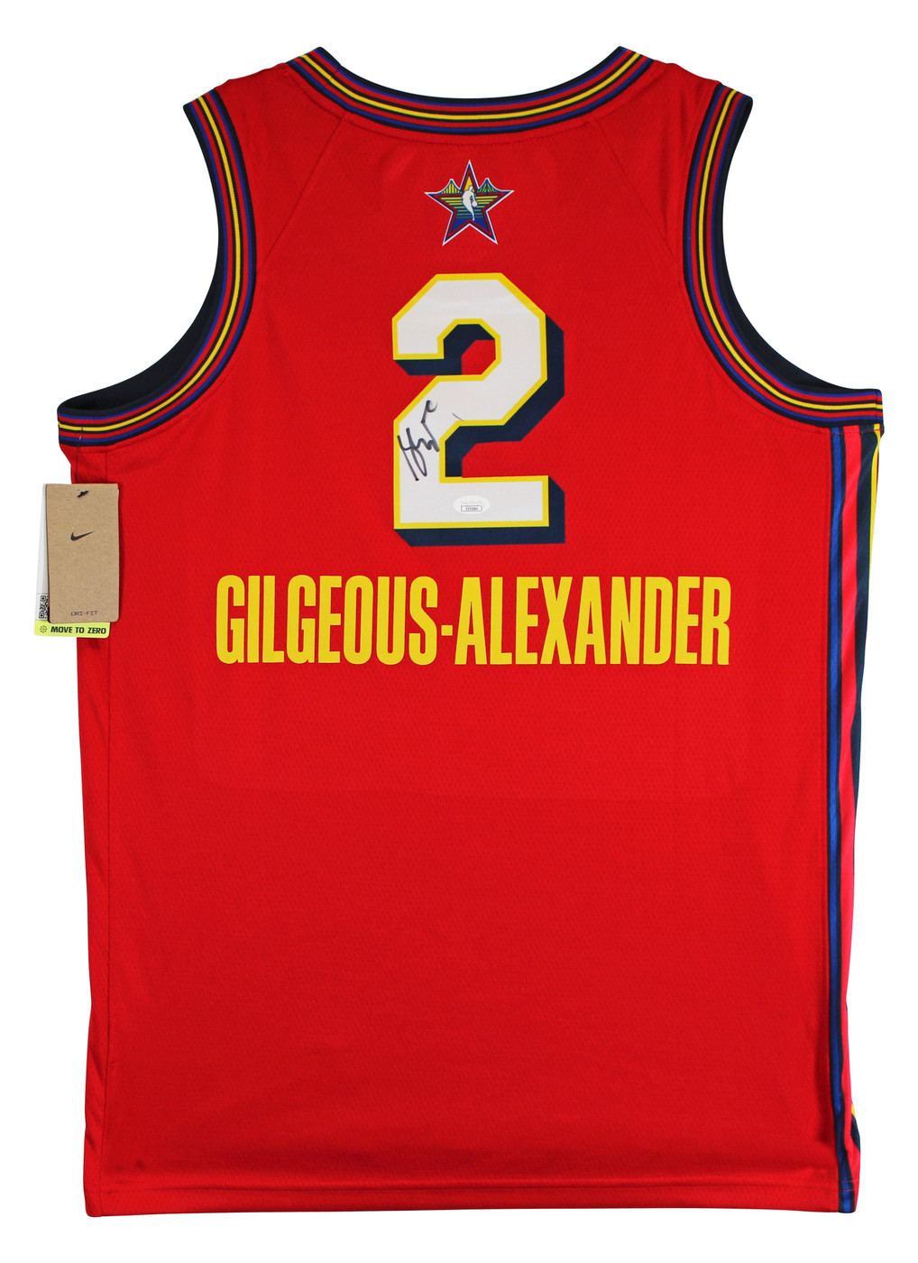 Shai Gilgeous-Alexander Signed Red ASG Nike Jordan Swingman Jersey JSA #CE51664
