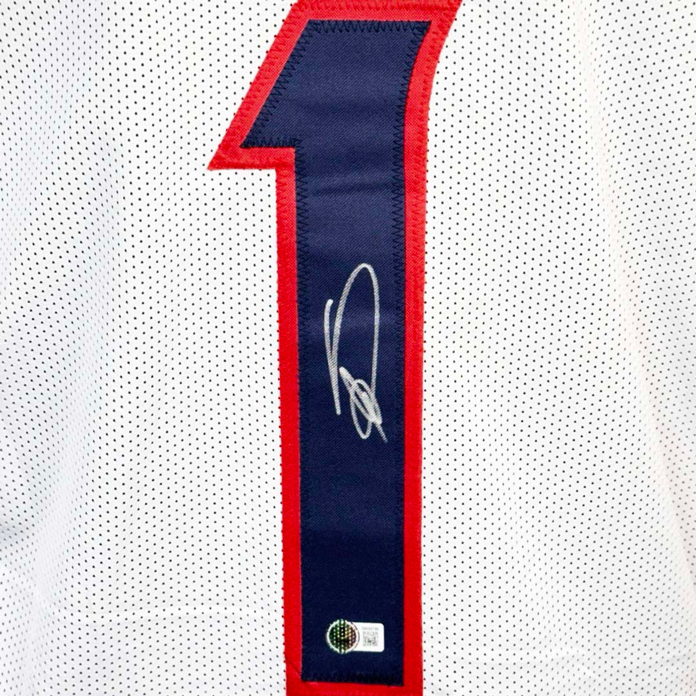 Stefon Diggs Signed Houston White Football Jersey (Beckett)