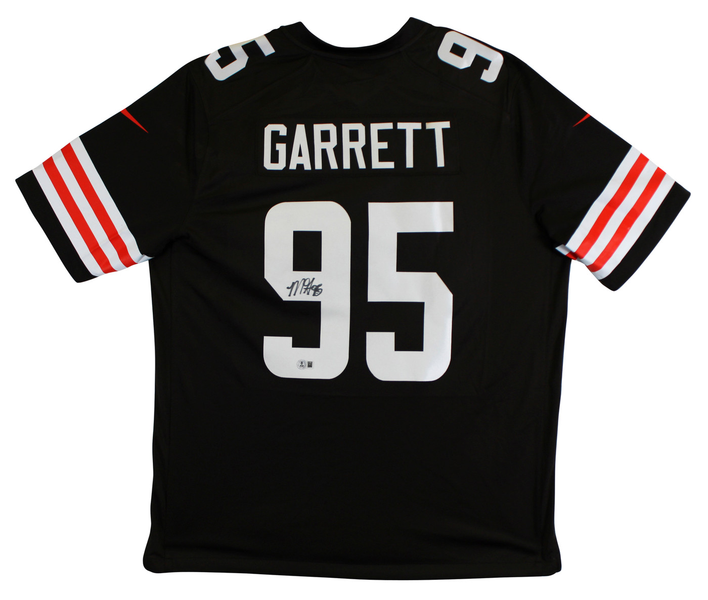 Browns Myles Garrett Authentic Signed Brown Nike Limited Jersey