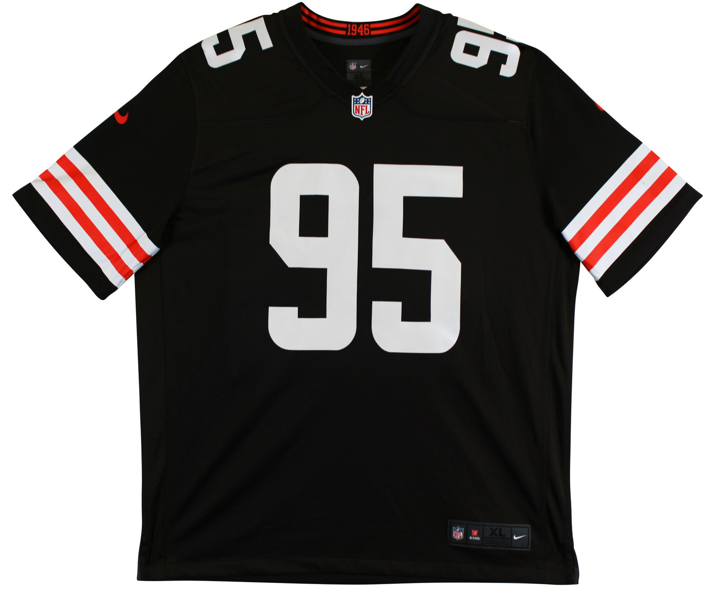 Browns Myles Garrett Authentic Signed Brown Nike Limited Jersey