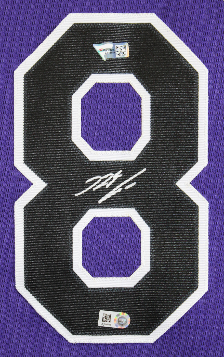 Rockies Nolan Arenado Signed Purple Majestic Cool Base Jersey MLB