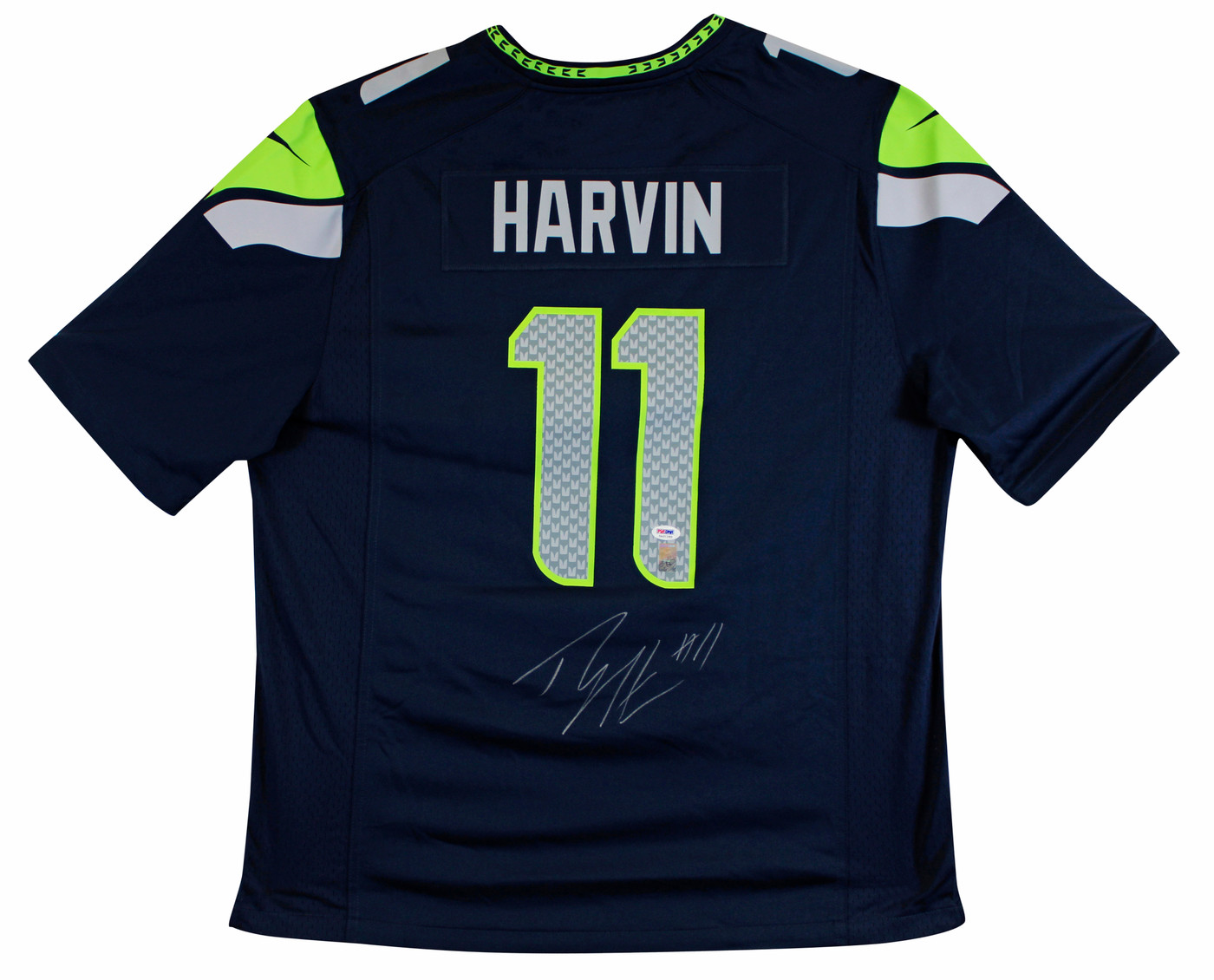Seahawks Percy Harvin Signed Navy Blue Nike Game Jersey PSA/DNA