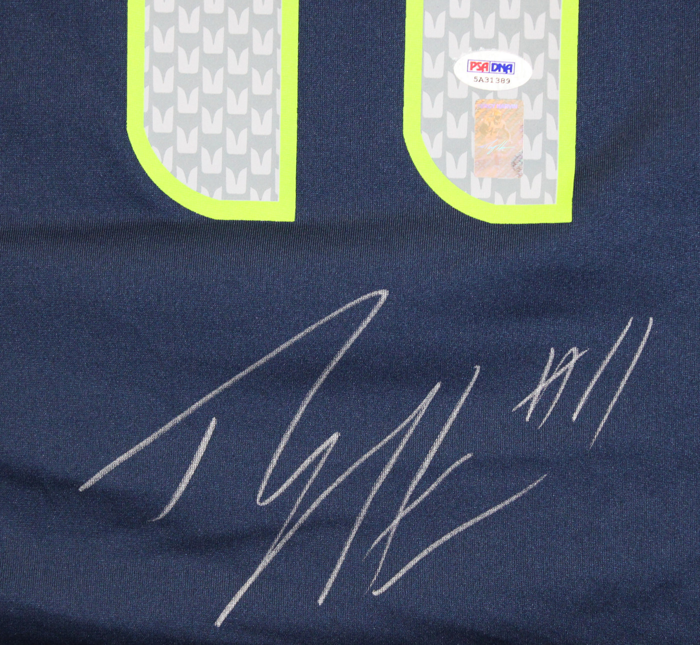 Seahawks Percy Harvin Signed Navy Blue Nike Game Jersey PSA/DNA