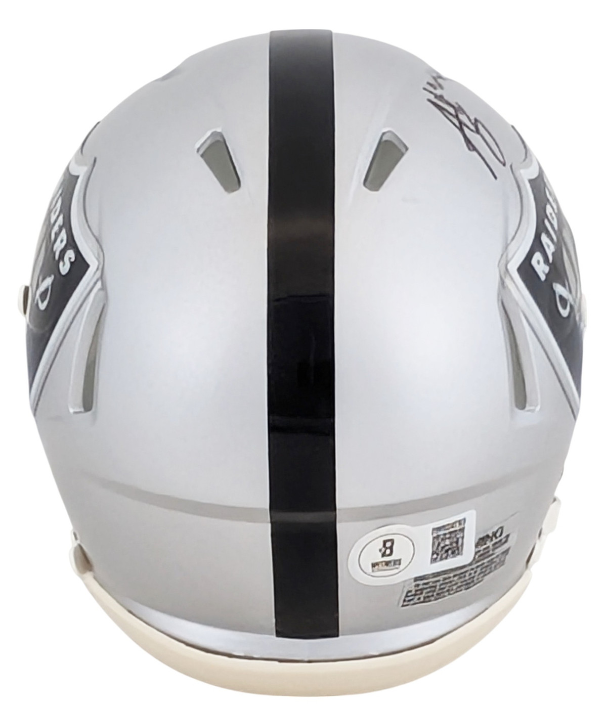 Raiders Ashton Jeanty Authentic Signed Speed Mini Helmet W/ Case