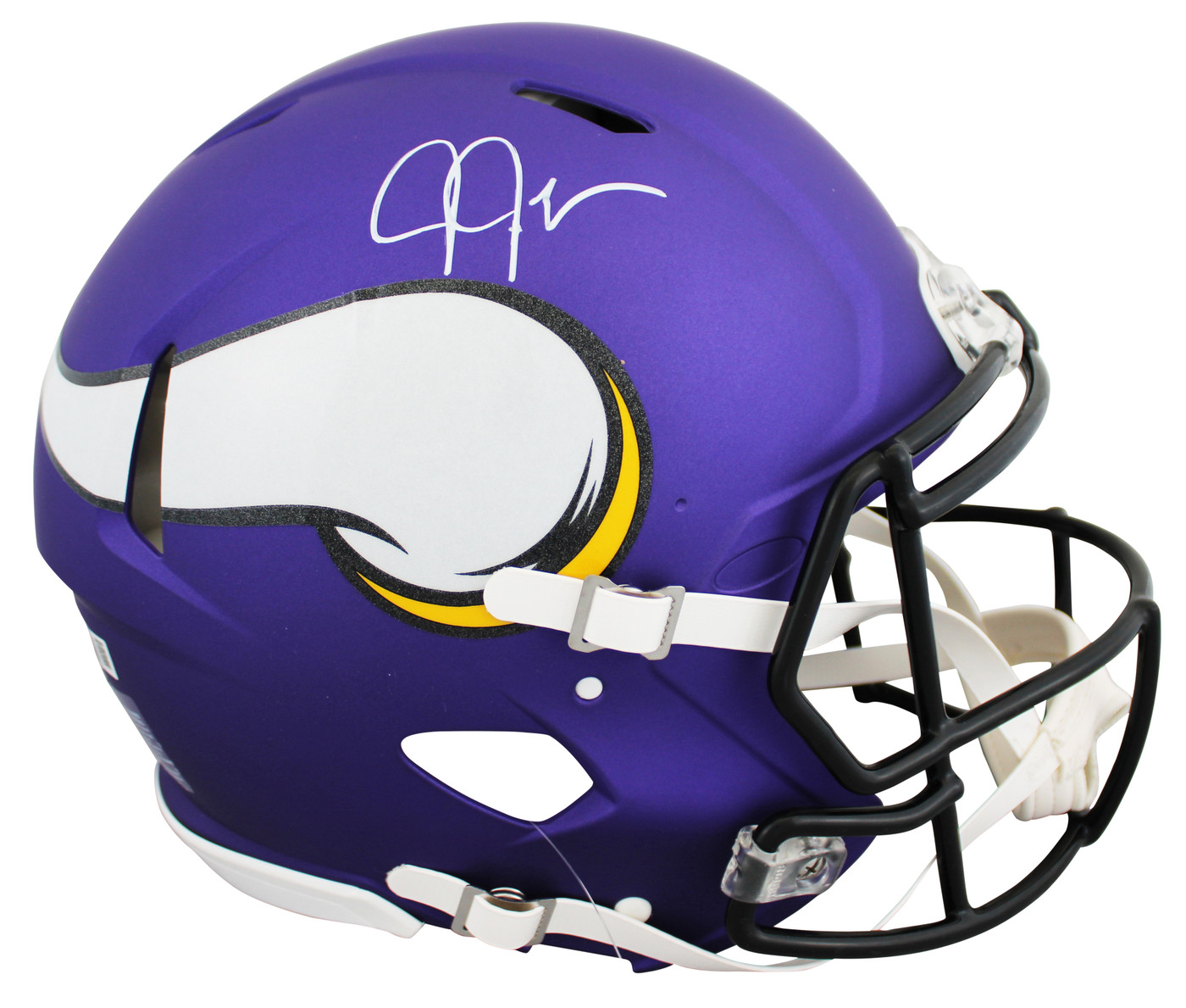 Vikings Justin Jefferson Signed Full Size Speed Proline Helmet W
