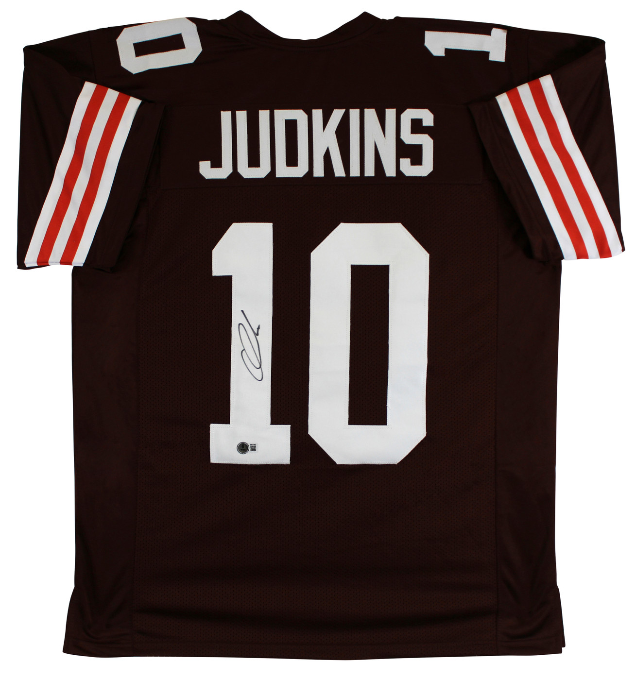 Quinshon Judkins Authentic Signed Brown Pro Style Jersey BAS Witnessed