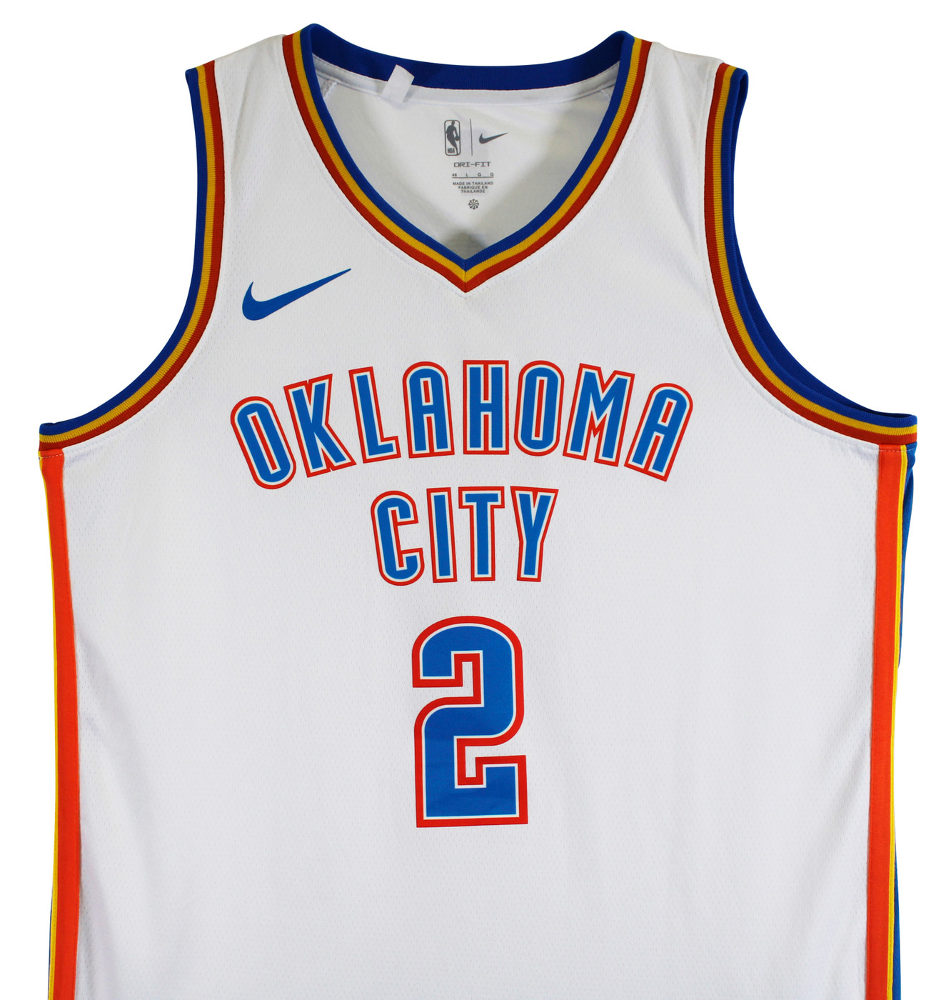 Thunder Shai Gilgeous-Alexander Signed White Nike Swingman Jersey BAS #BS78061