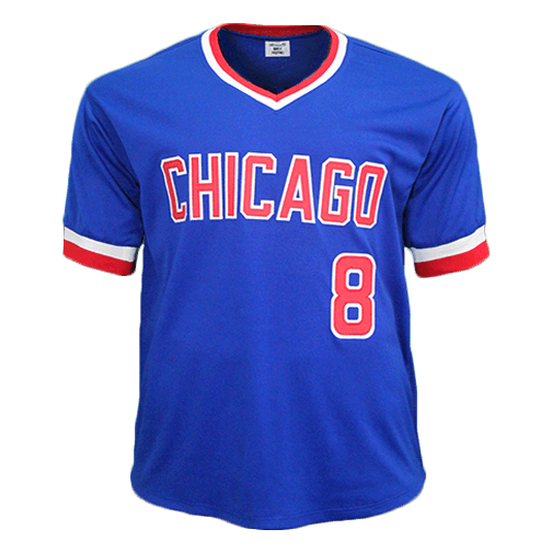 Andre Dawson Autographed Special Throwback Chicago Pro Style Baseball Jersey Blue (JSA)