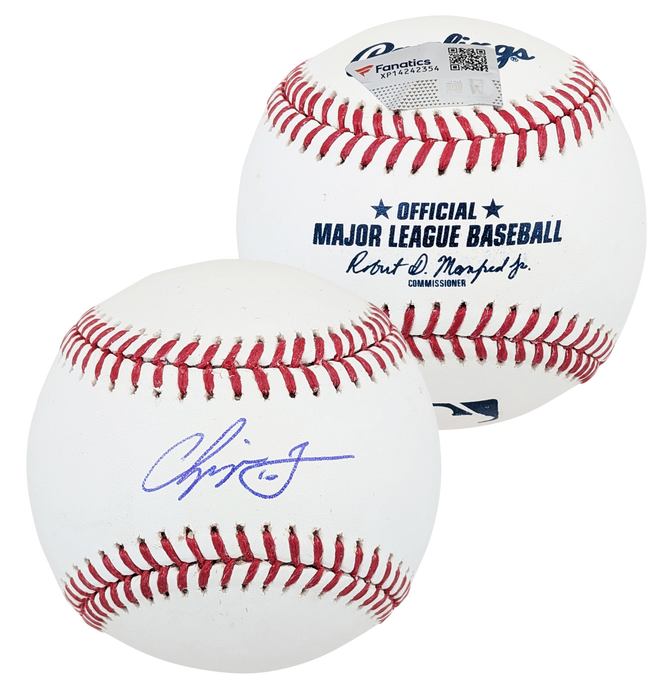 Braves Chipper Jones Authentic Signed Oml Baseball W/ Case