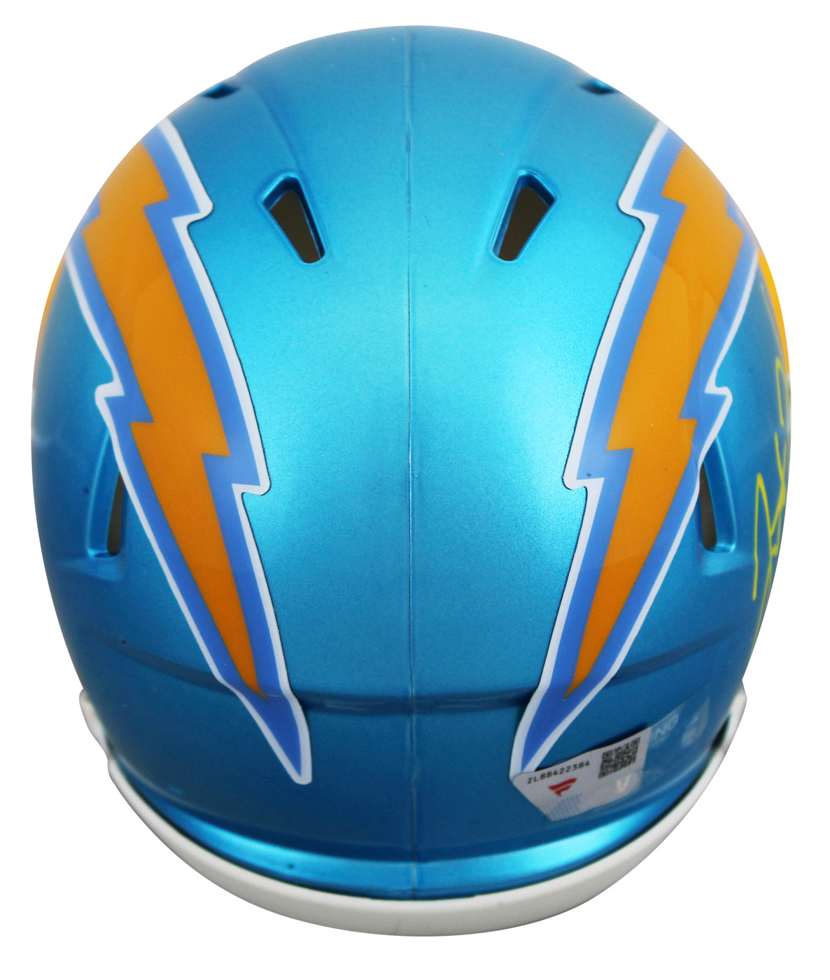 Chargers Justin Herbert Signed Flash Speed Mini Helmet W/ Case