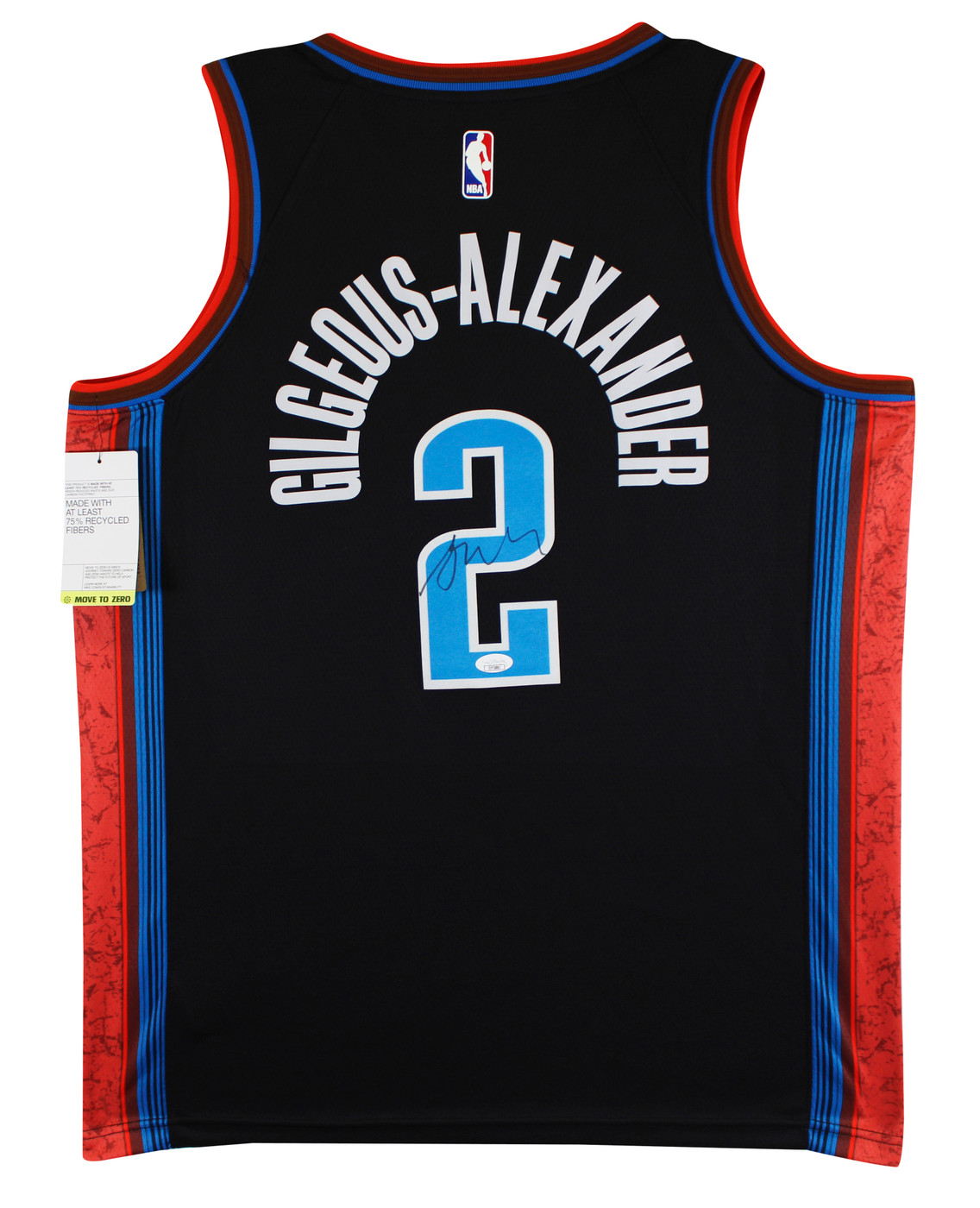 Thunder Shai Gilgeous-Alexander Signed Black Nike City Ed