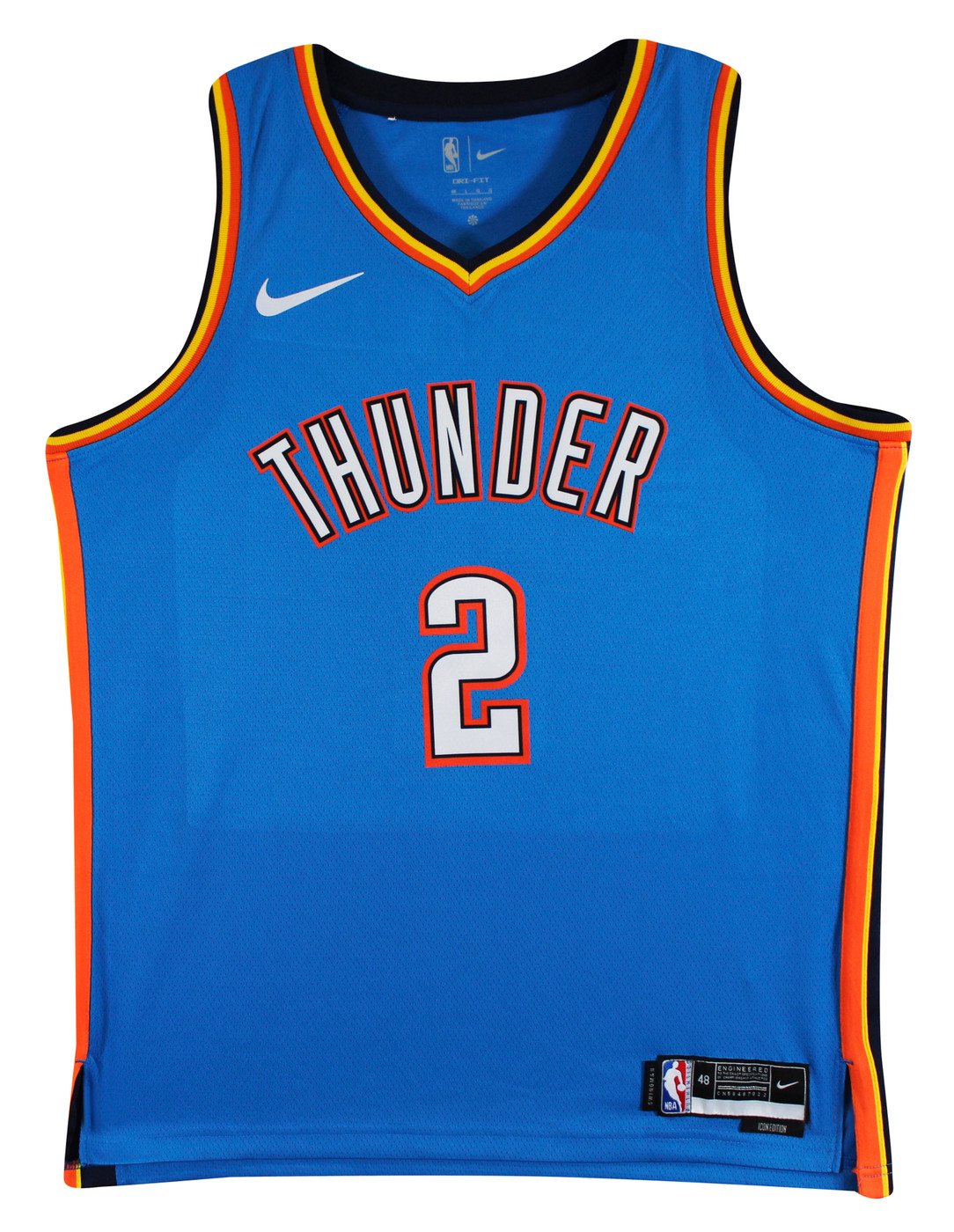 Thunder Shai Gilgeous-Alexander Signed Blue Nike Icon Edition