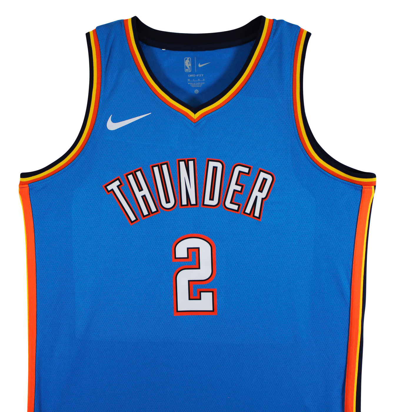 Thunder Shai Gilgeous-Alexander Signed Blue Nike Icon Edition Jersey JSA