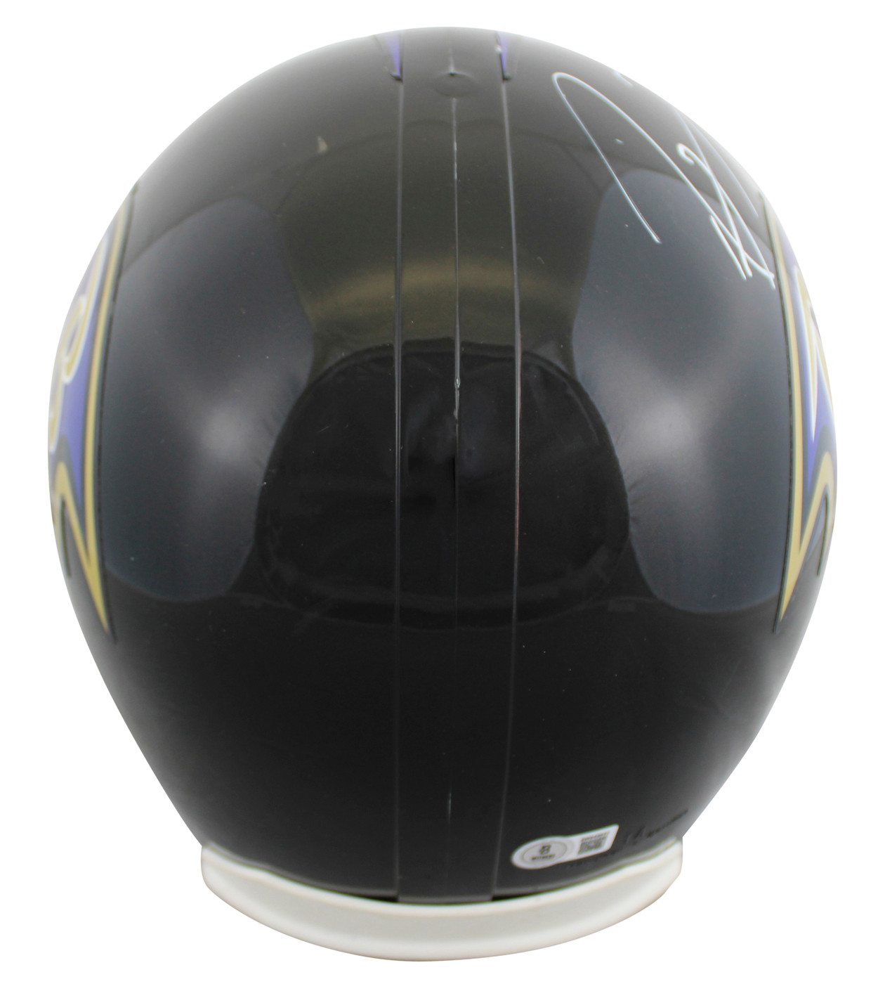 Ravens Ray Lewis Signed VSR4 Full Size Rep Helmet BAS Witnessed #2W943813