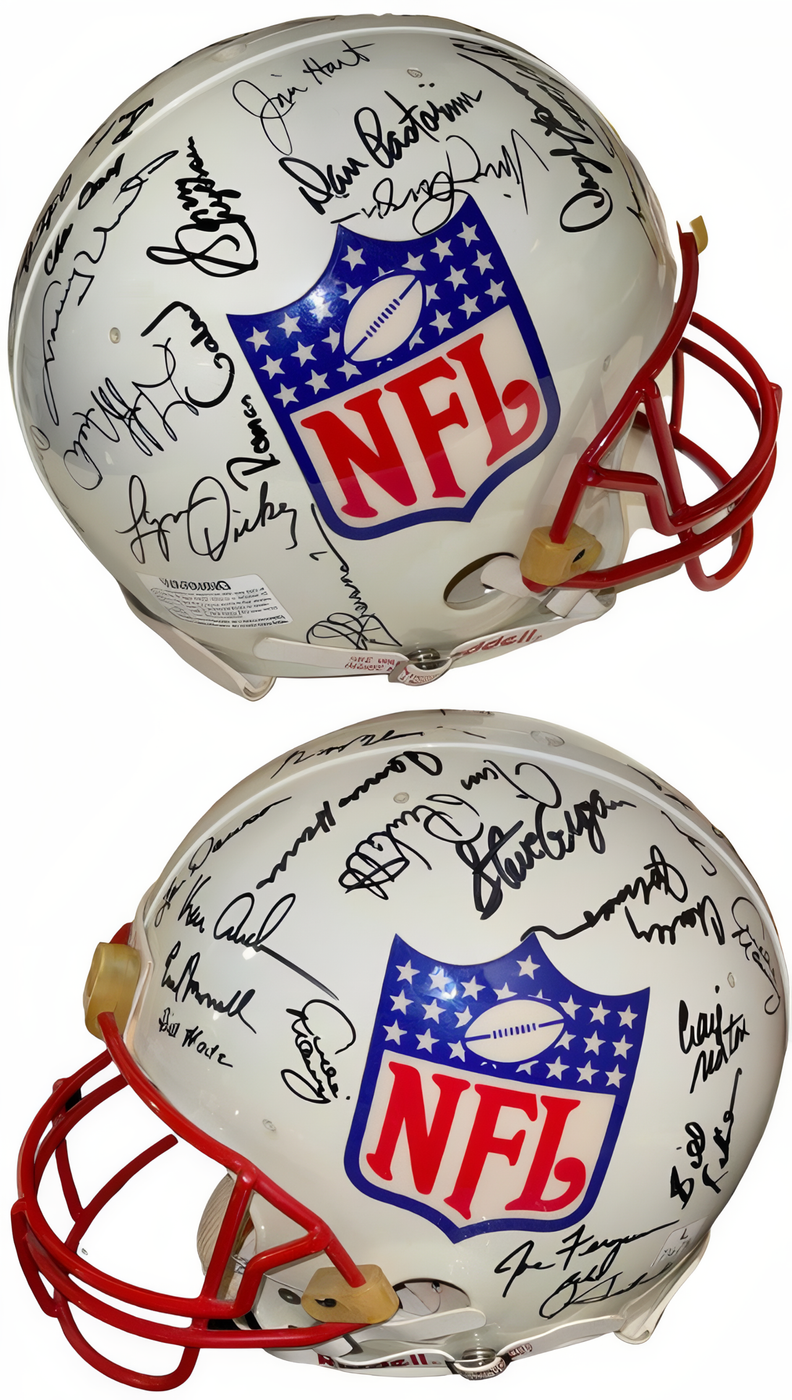 Qb Legends Signed Official White Nfl Logo Riddell Full Size Proline Helmet  31 Sigs – Beckett Review