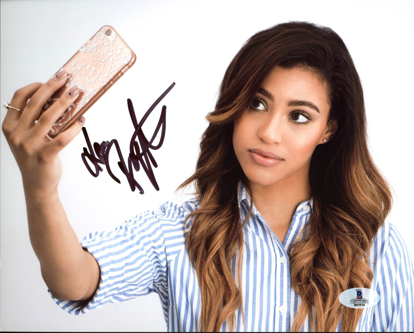 Kara Royster Pretty Little Liars Authentic Signed 8X10 Photo BAS #B03916