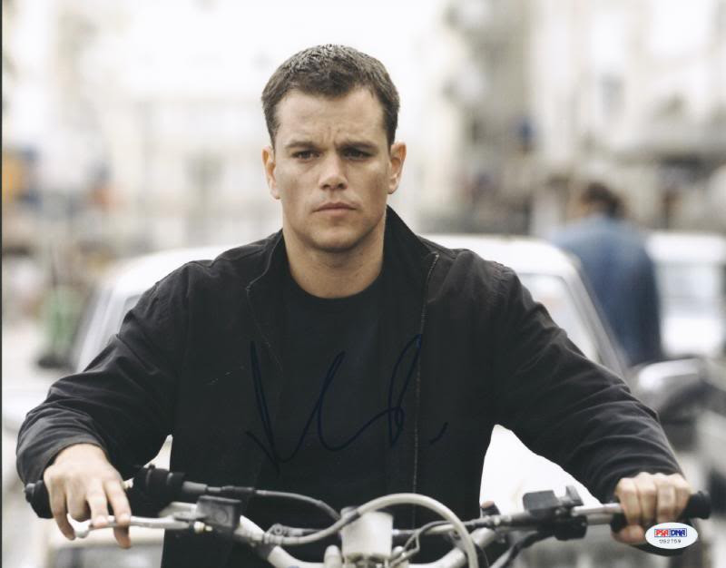 Matt Damon Bourne Identity Signed Authentic 11X14 Photo PSA/DNA #U52759