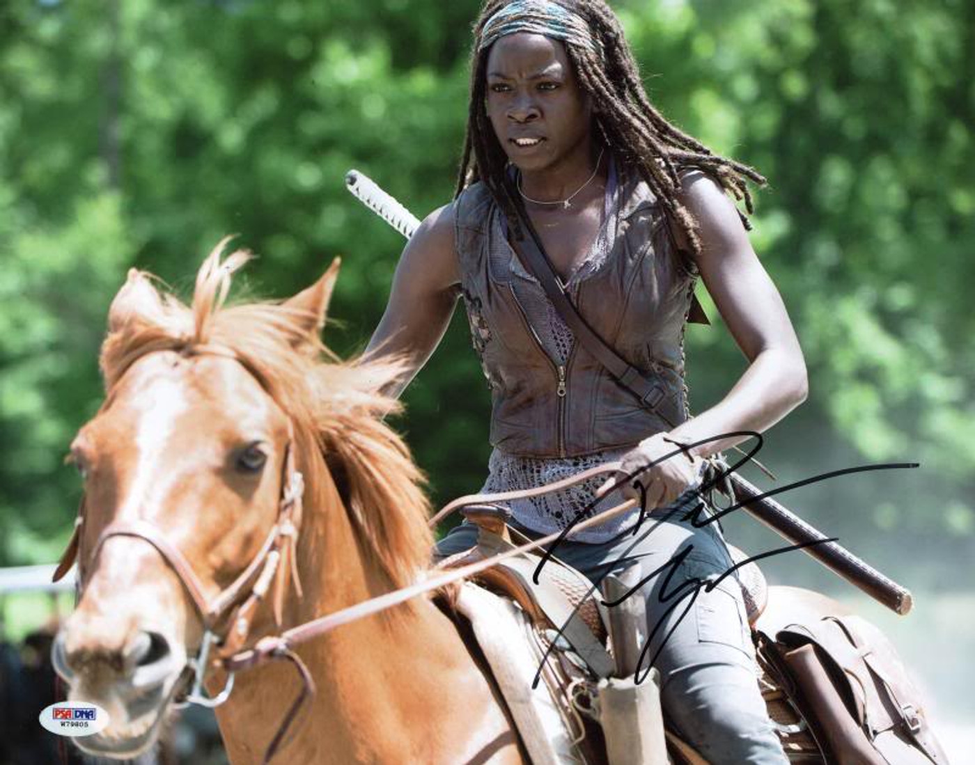 Danai Gurira The Walking Dead Signed Authentic 11X14 Photo PSA/DNA #W79805