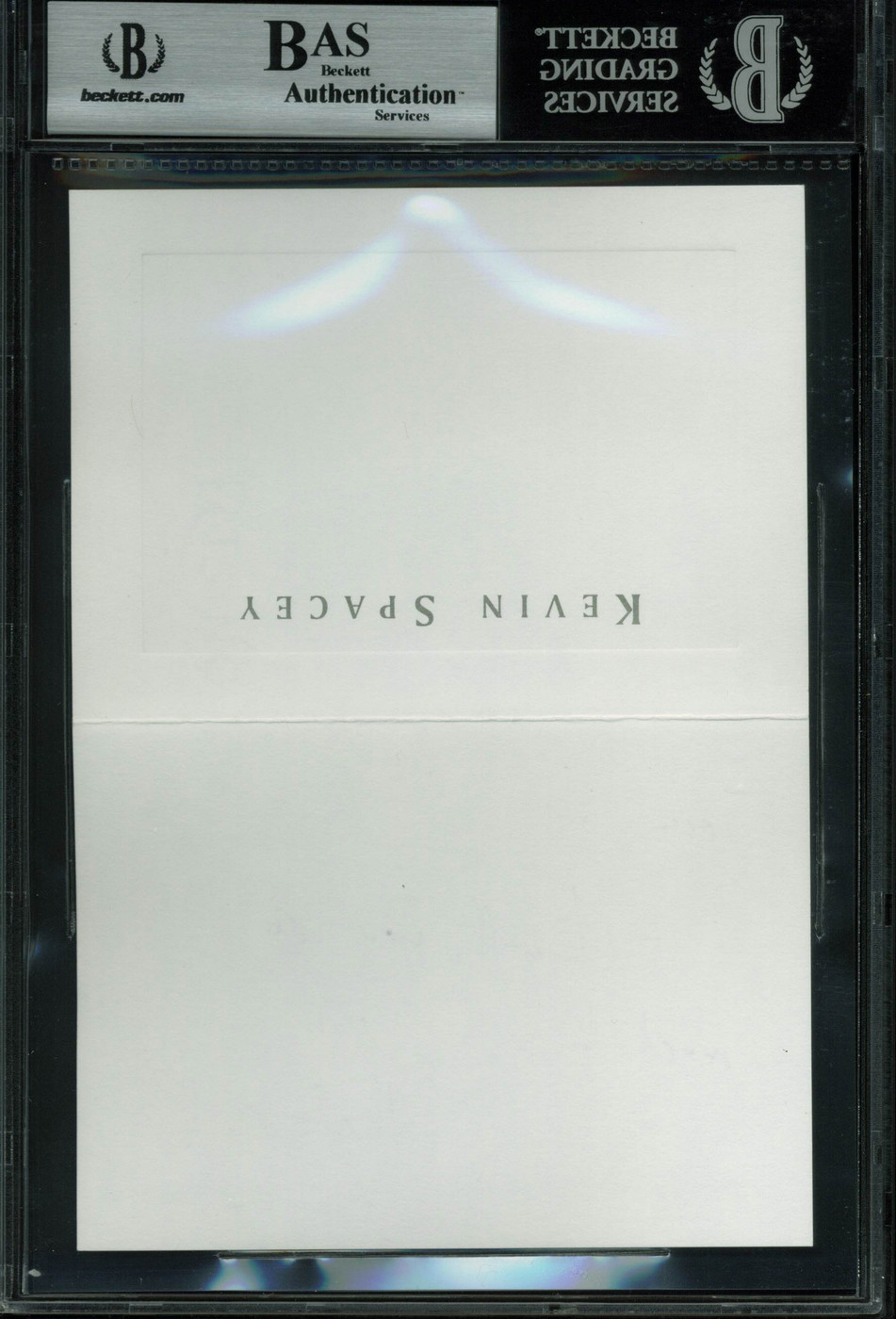 Kevin Spacey House Of Cards Authentic Signed 3.5x5 Thank You Card BAS Slabbed