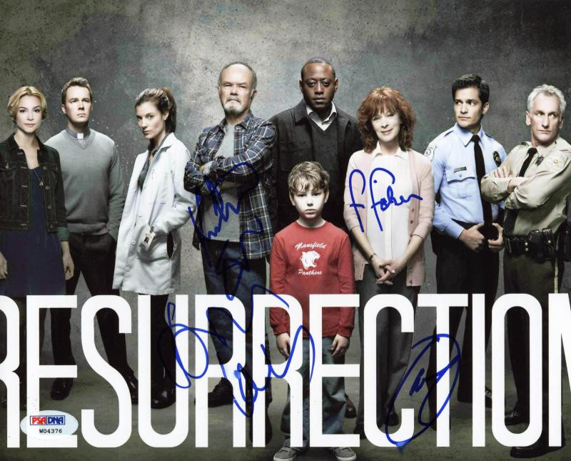 Resurrection Cast (4) Epps, Fisher, Smith & Kelley Signed 8X10 Photo PSA #W04376