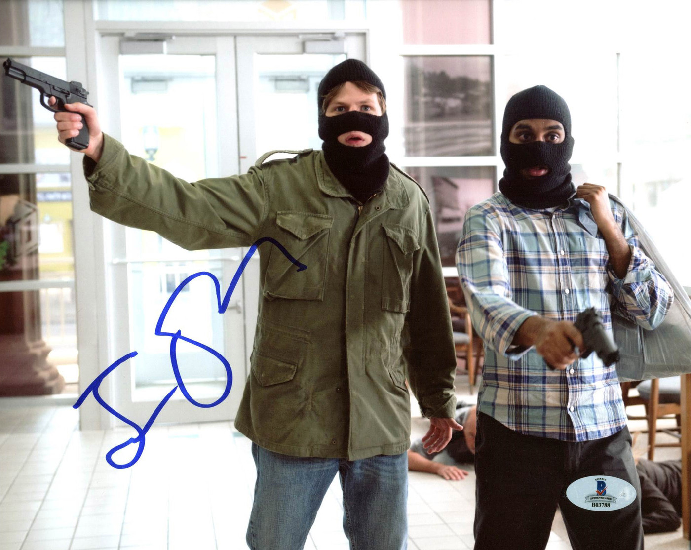 Jesse Eisenberg 30 Minutes or Less Authentic Signed 8X10 Photo BAS #B03788