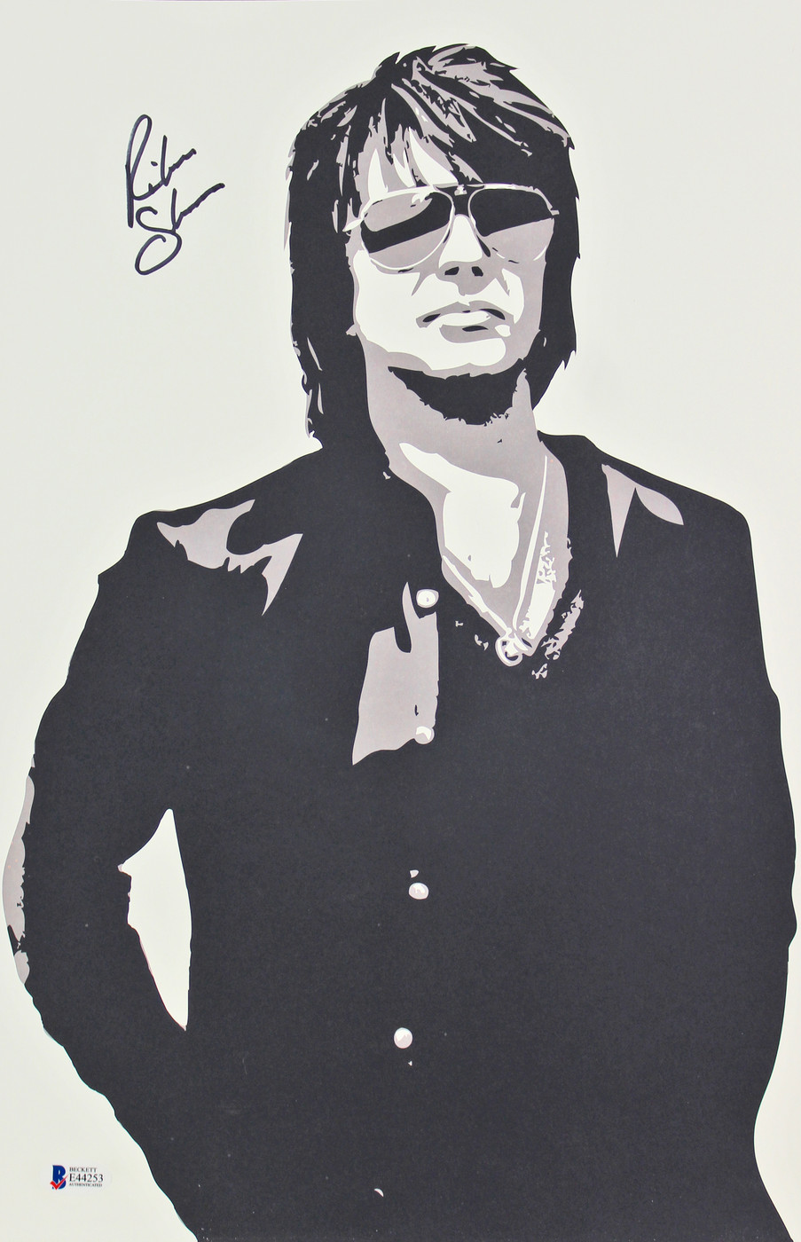 Richie Sambora Bon Jovi Authentic Signed 11x17 Lithograph BAS #E44253