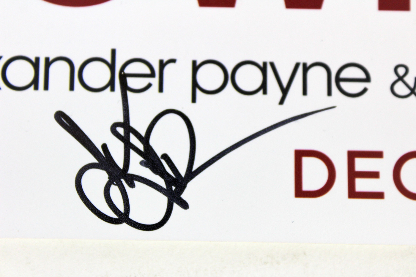 Downsizing (6) Payne, Waltz, Nash, Taylor, Kier Signed 12x18 Photo BAS #A70511