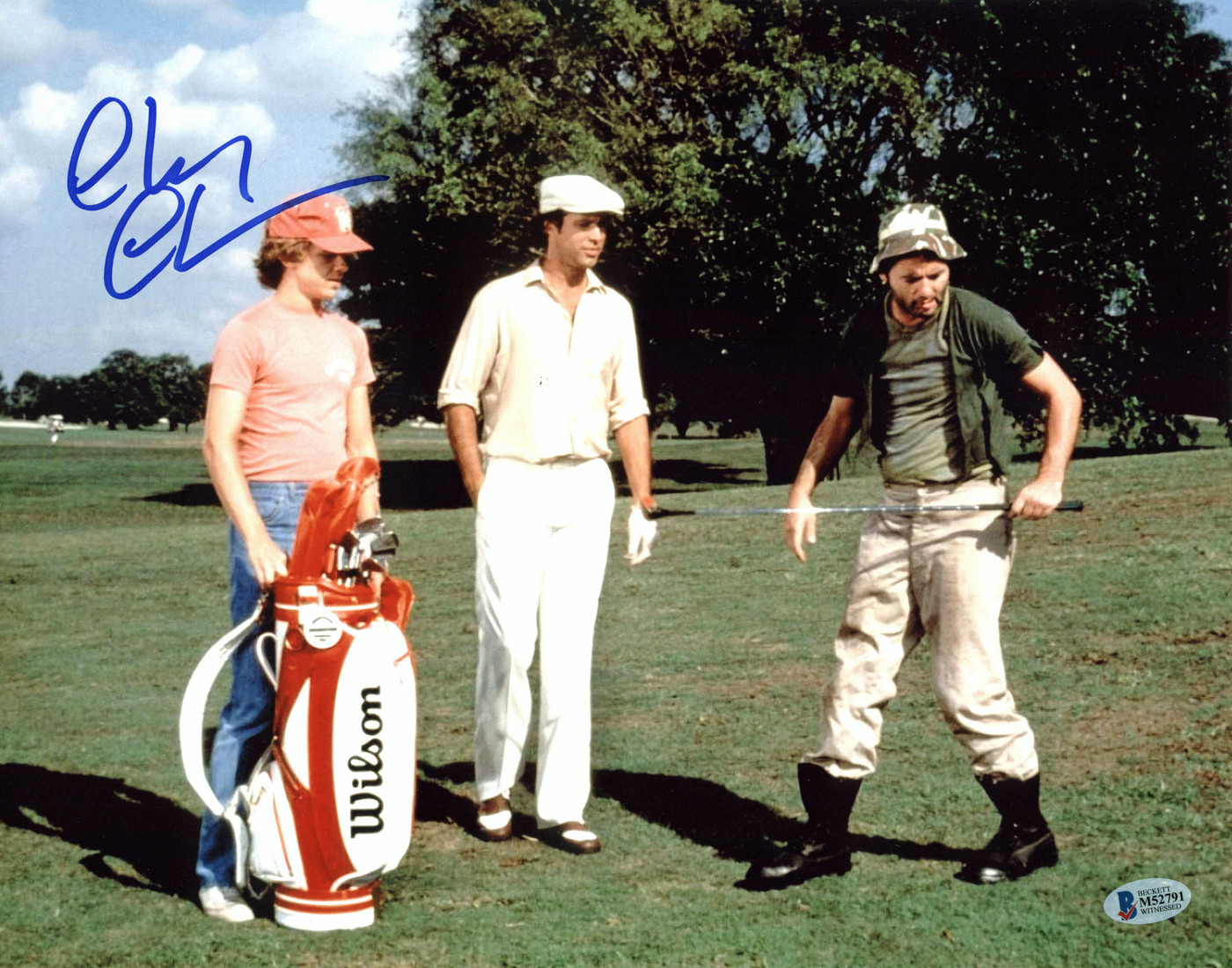 Chevy Chase Caddyshack Authentic Signed 11x14 Photo Autographed BAS Witnessed 2