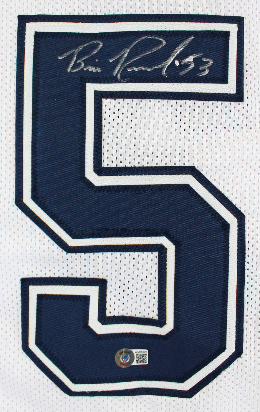 Bill Romanowski The Longest Yard Signed White Pro Style Jersey BAS Witnessed