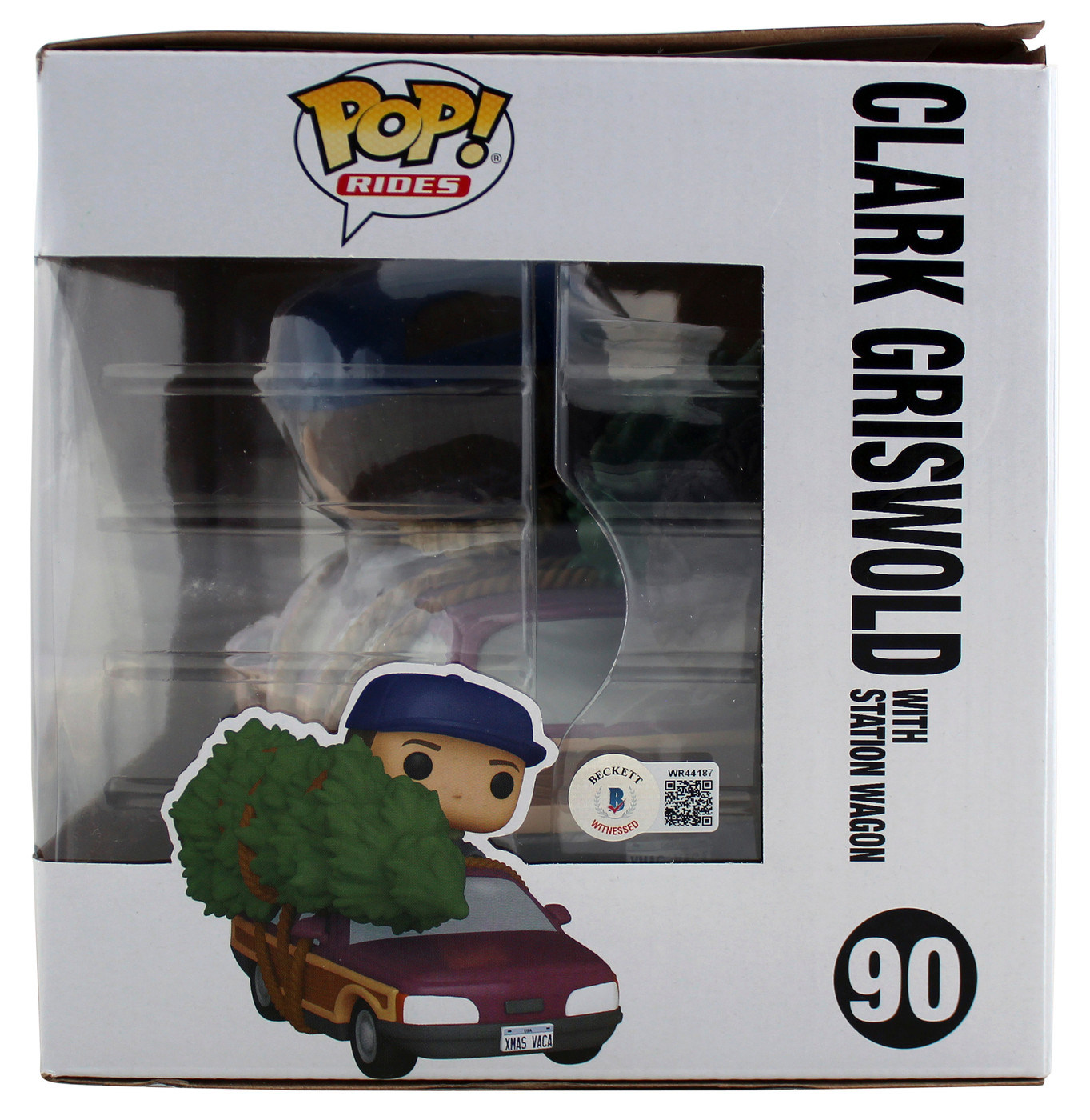 Chevy Chase Christmas Vacation Signed #90 Funko Pop Vinyl Figure w White Sig BAS
