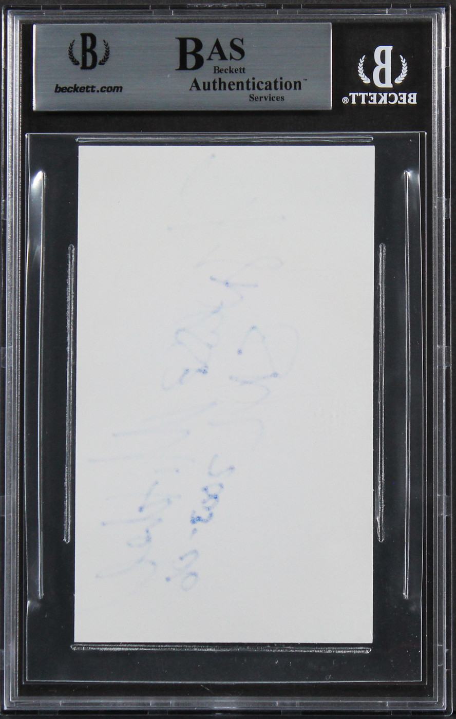 Finesse Mitchell Saturday Night Live SNL 2003-06 Signed 3x5 Index Card BAS Slab