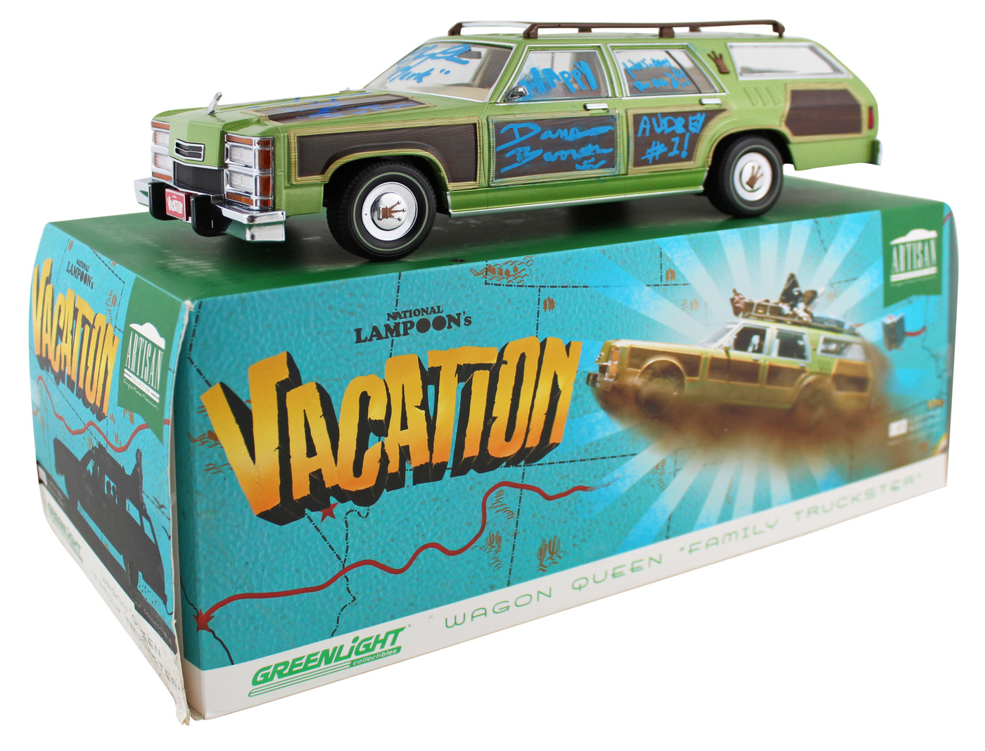 Vacation (4) Chase, D'Angelo, Hall & Barron Signed  Family Truckster BAS Wit 1