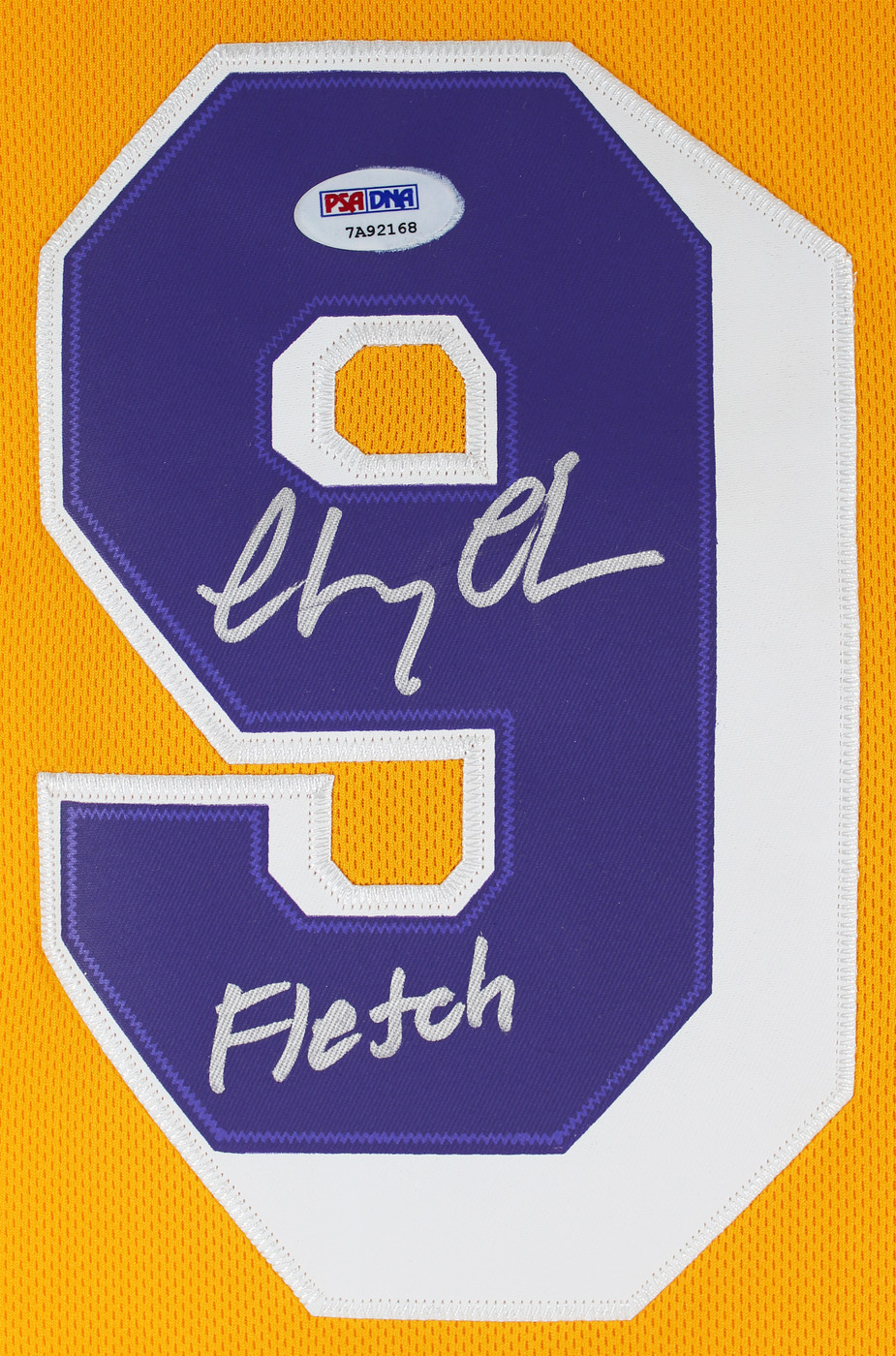 Chevy Chase "Fletch" Authentic Signed Yellow Pro Style Dri-Fit Jersey PSA Itp