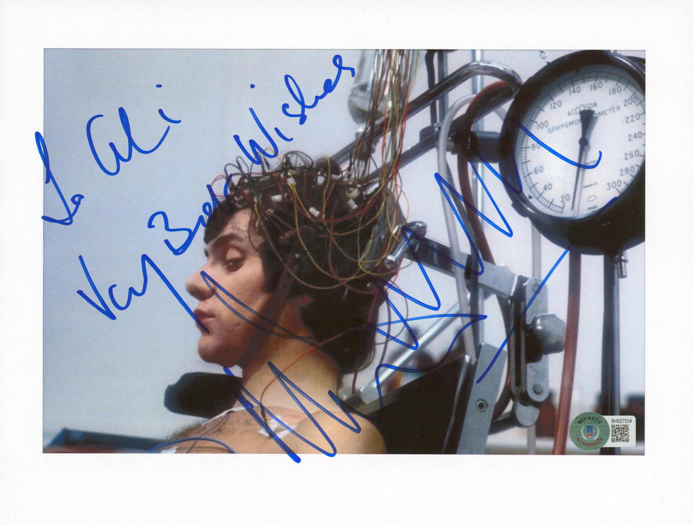 Malcolm McDowell A Clockwork Orange Authentic Signed 8.5x11 Photo BAS #BH027534