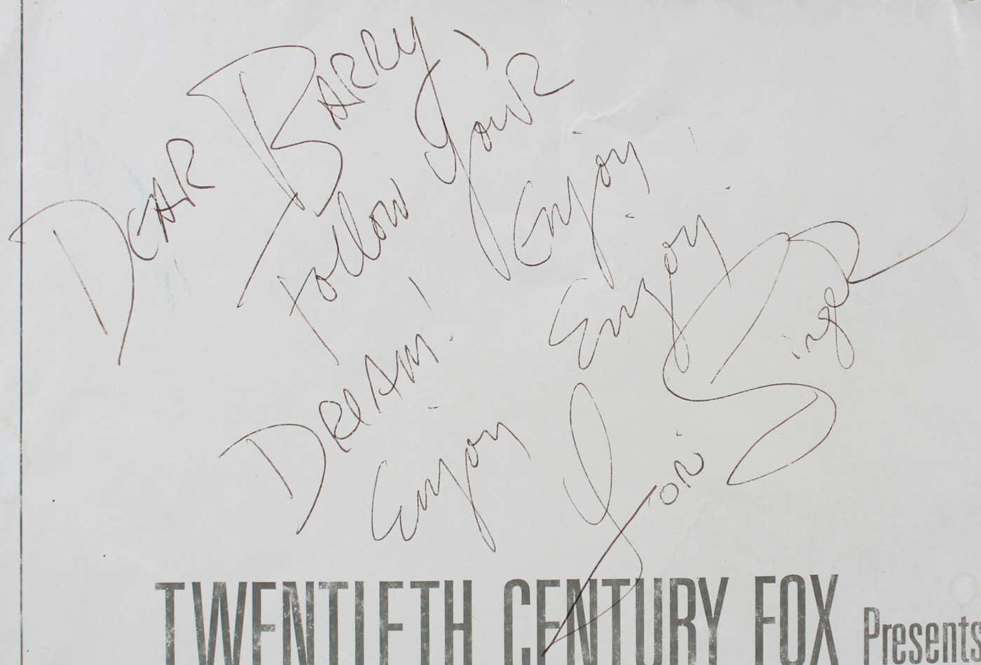 Lori Singer The Man With The Red Shoe Signed 27x40 Poster BAS #BH027668