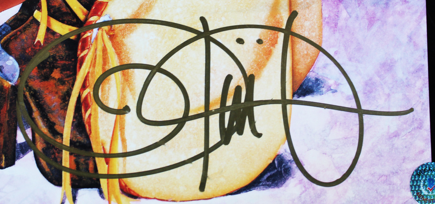 Olivia De Berardinis Heavy Metal Authentic Signed 1999 Art Calendar BAS #BA74069