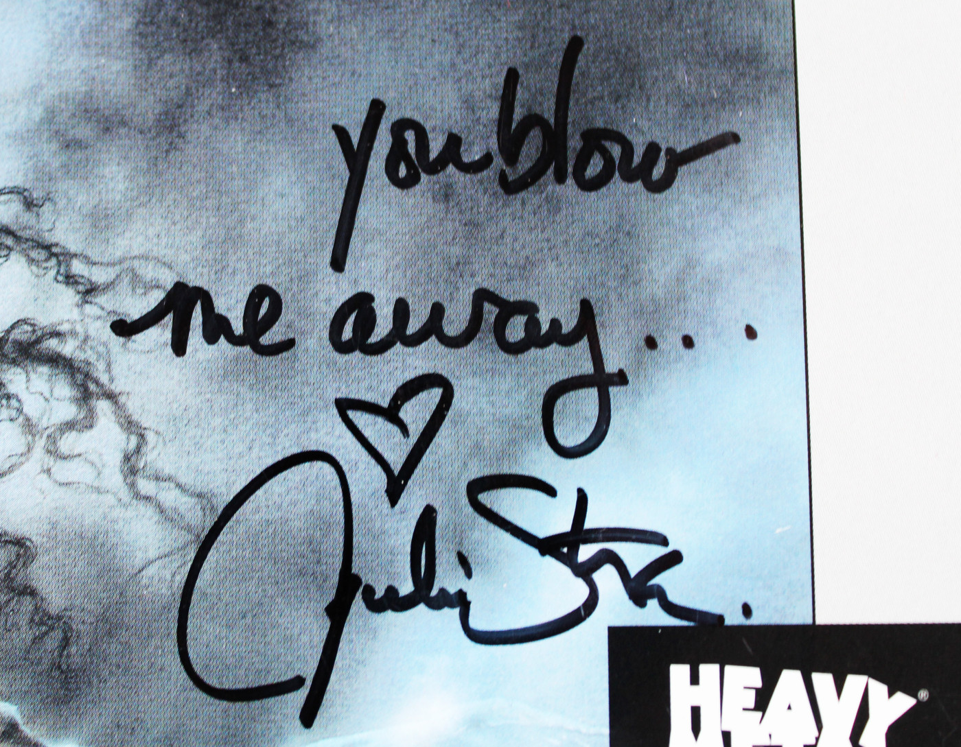 Julie Strain Heavy Metal Authentic Signed 1999 Luis Royo Calendar BAS #BA74090