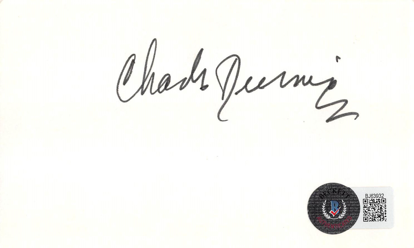 Charles Durning Dog Day Afternoon Authentic Signed 3x5 Index Card BAS #BJ63932