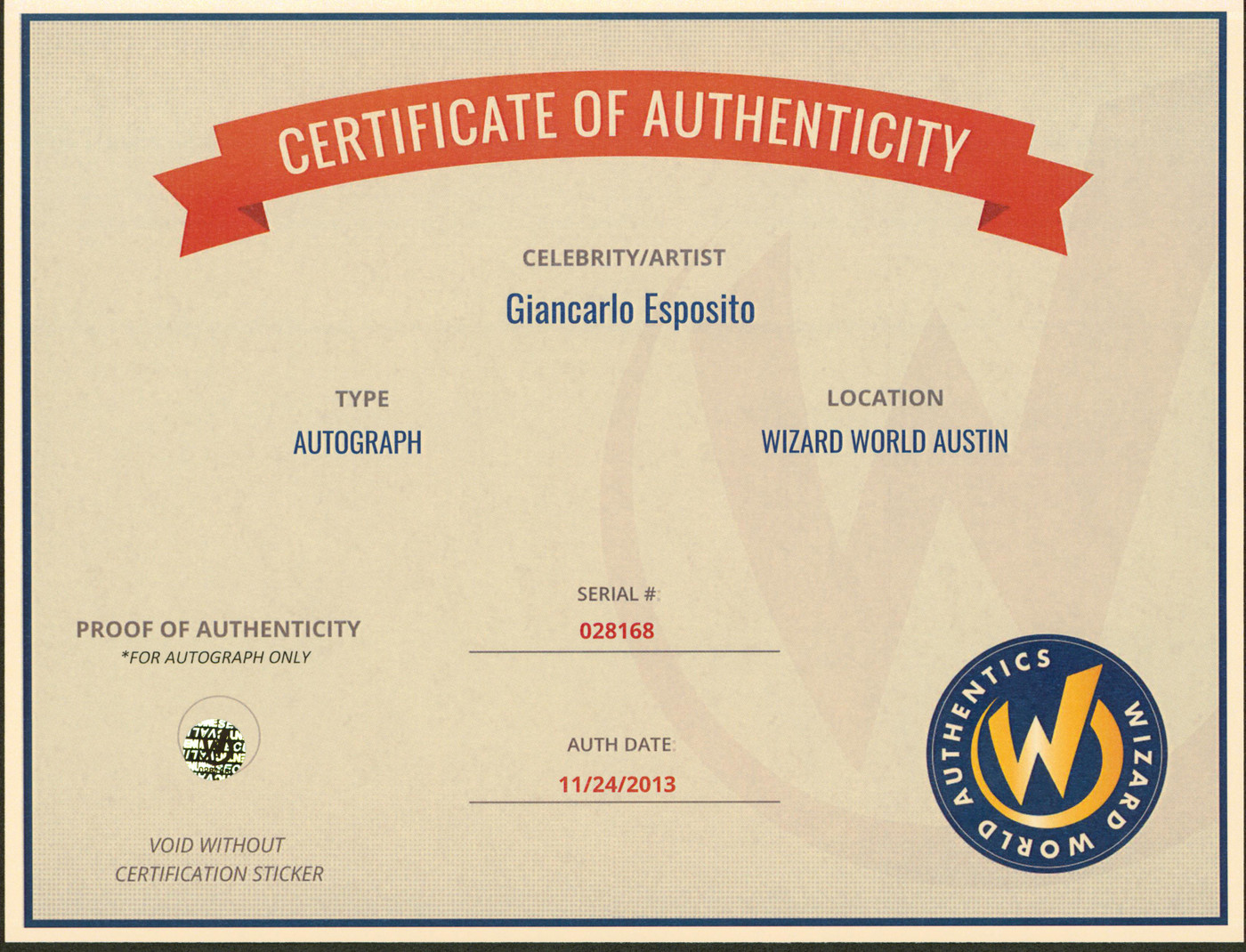 Giancarlo Esposito サイン入りカード 2/4 GIANCARLO ESPOSITO SIGNED FAR CRY 6 11x14 PHOTO BECKETT BAS